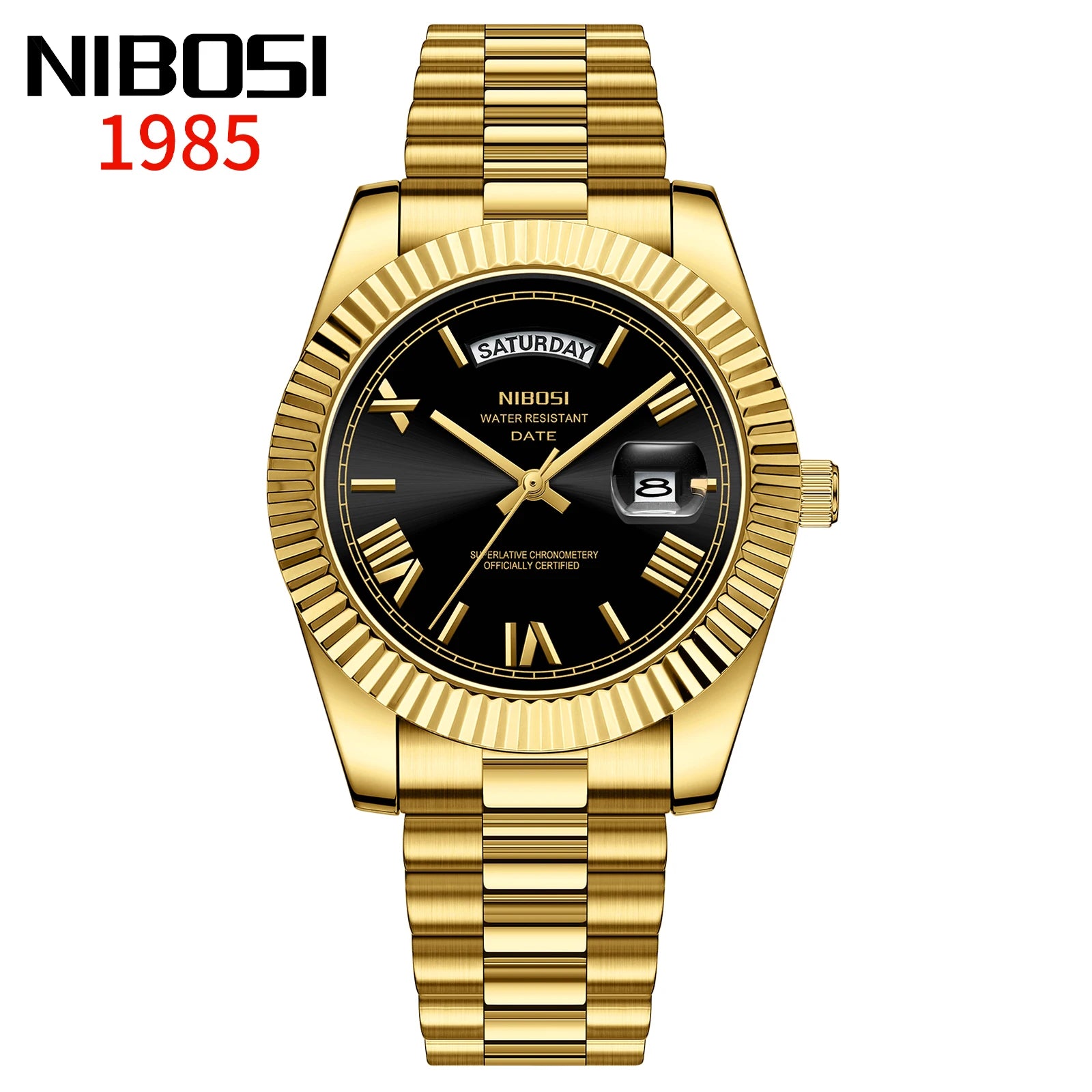NIBOSI Elite Date Watch