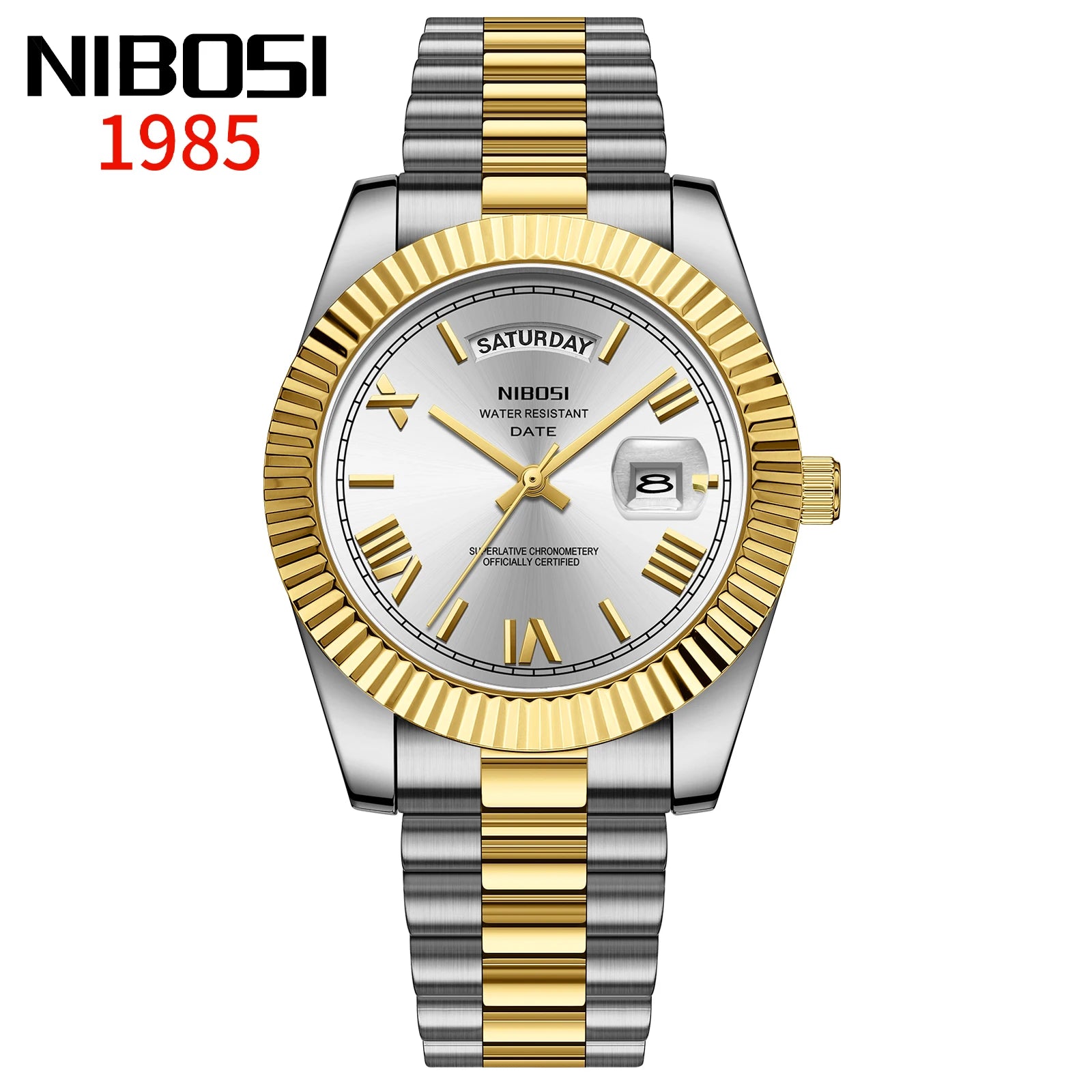 NIBOSI Elite Date Watch