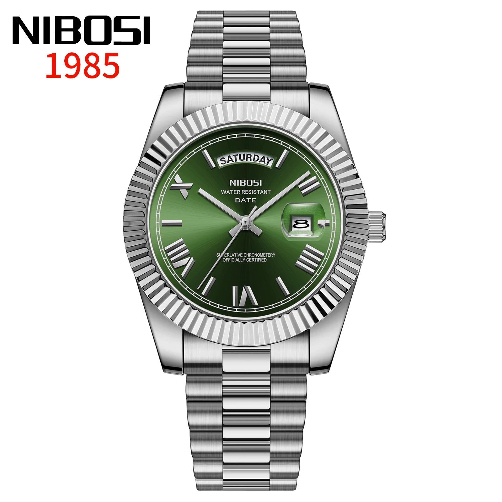 NIBOSI Elite Date Watch