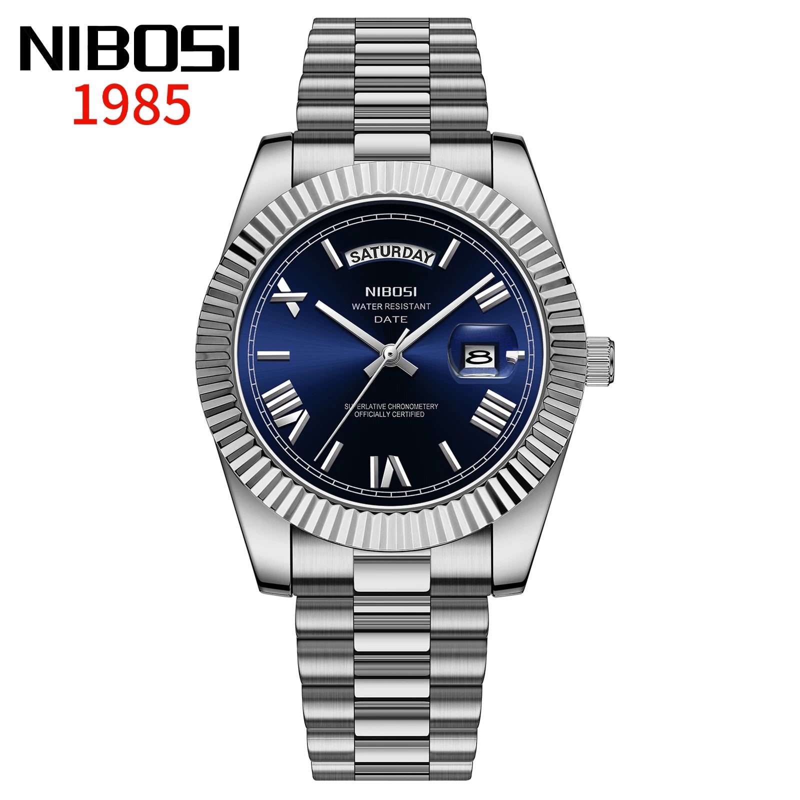 NIBOSI Elite Date Watch