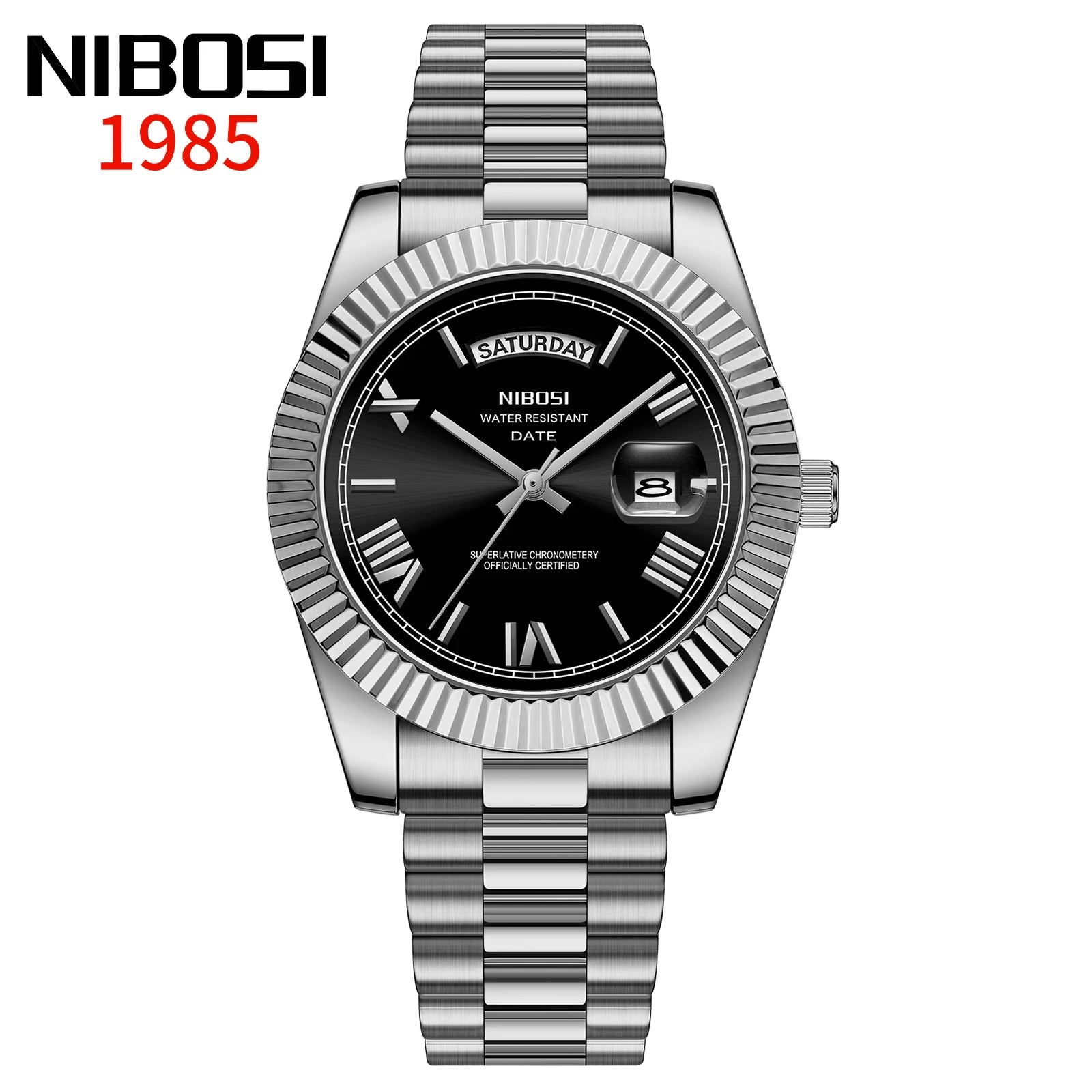 NIBOSI Elite Date Watch