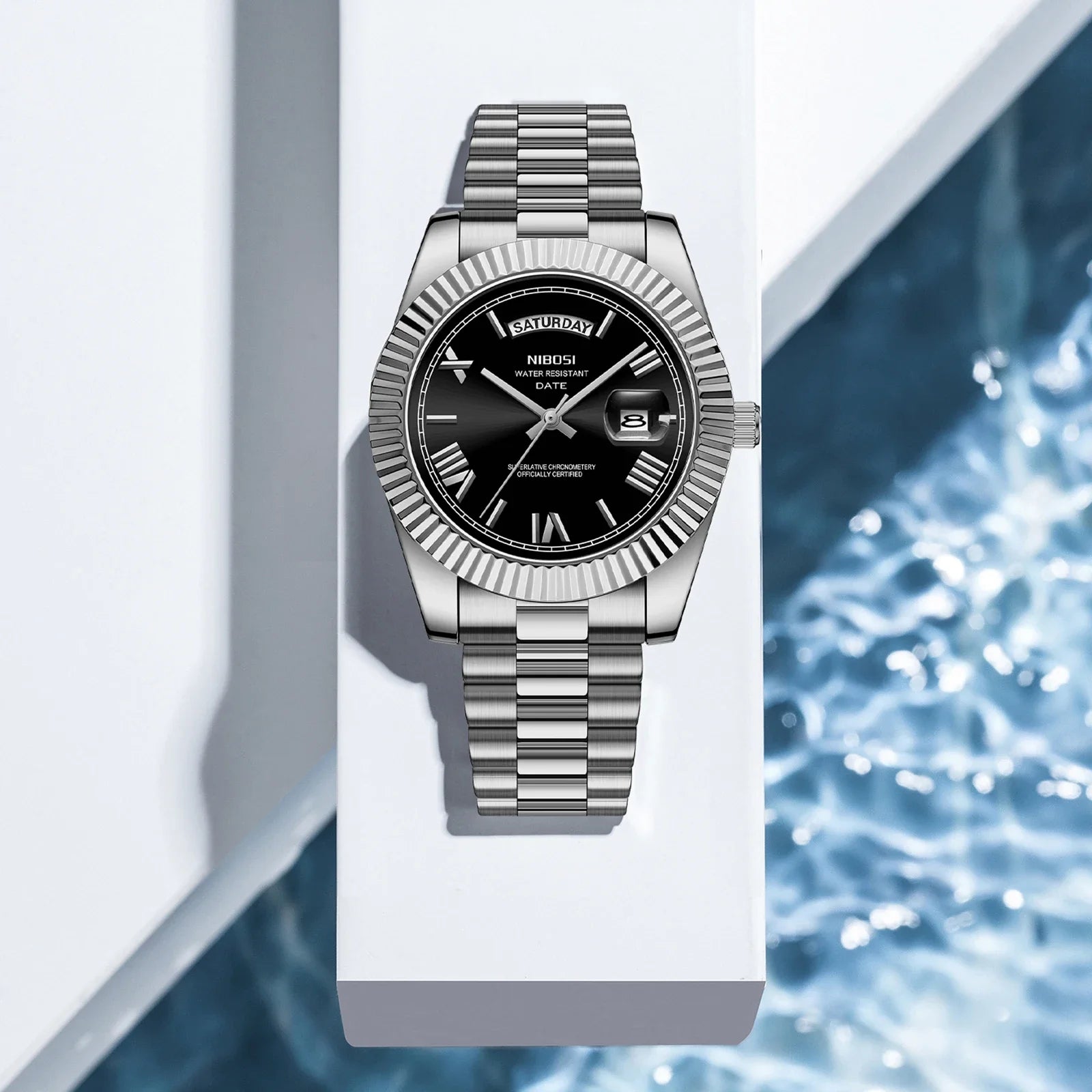 NIBOSI Elite Date Watch