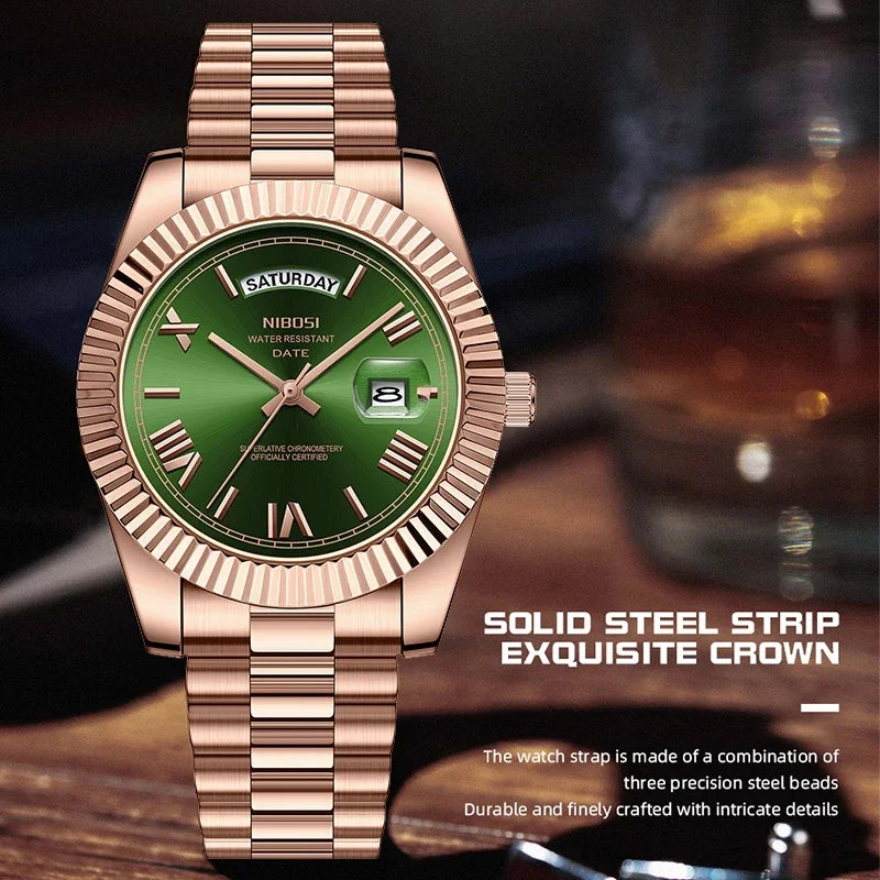 NIBOSI Elite Date Watch